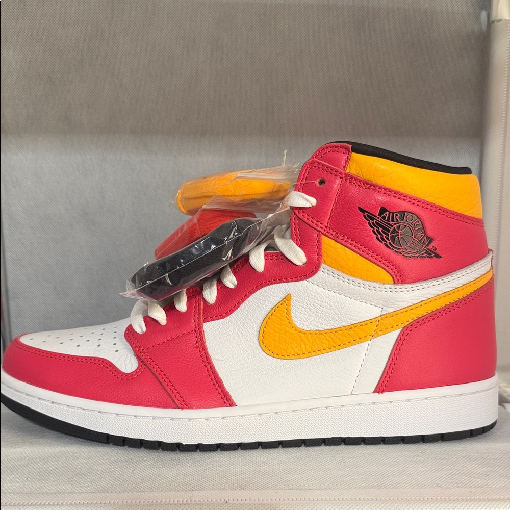 Jordan High-Top Sneakers Red Yellow White